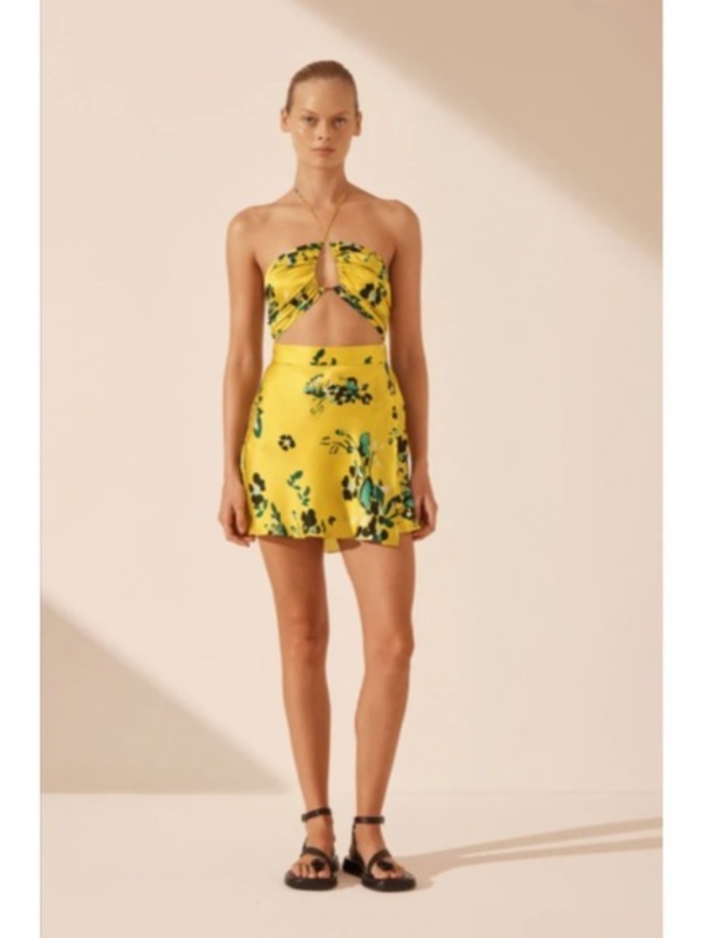 NWT Shona Joy Dress Romilly Yellow